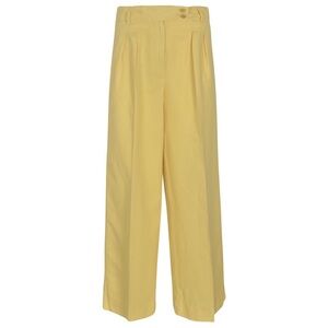 Aspesi Ginger Linen and Cotton Palazzo Trousers